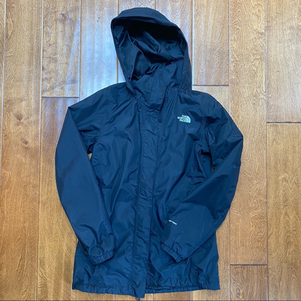 The North Face Womens Black Rainjacket Size Small - Picture 1 of 7